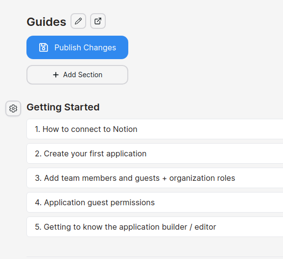 Stackoia application builder show publish button